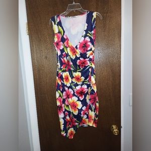 Faux wrap around dress M